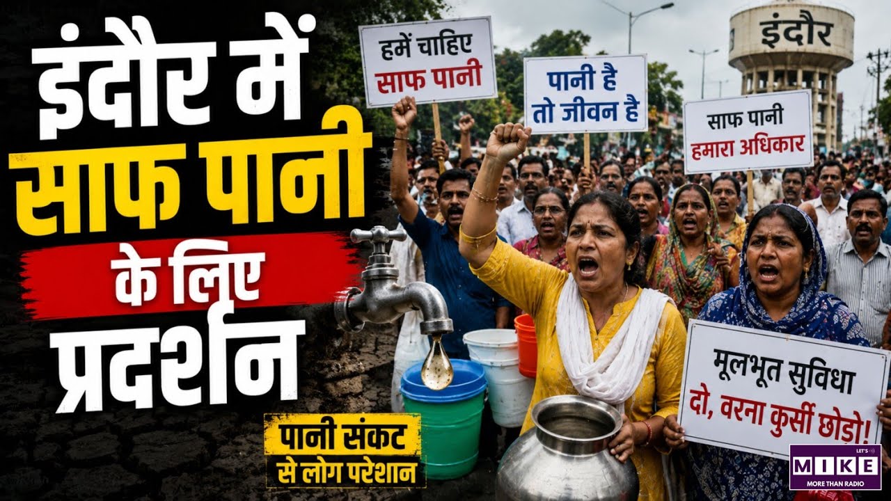 Indore News: इंदौर में साफ पानी के लिए प्रदर्शन | Latest News | MP News