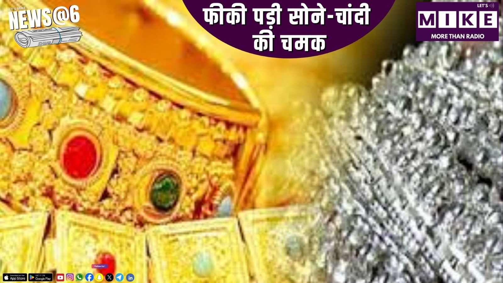 फीकी पड़ी सोने-चांदी की चमक | News @ 6
