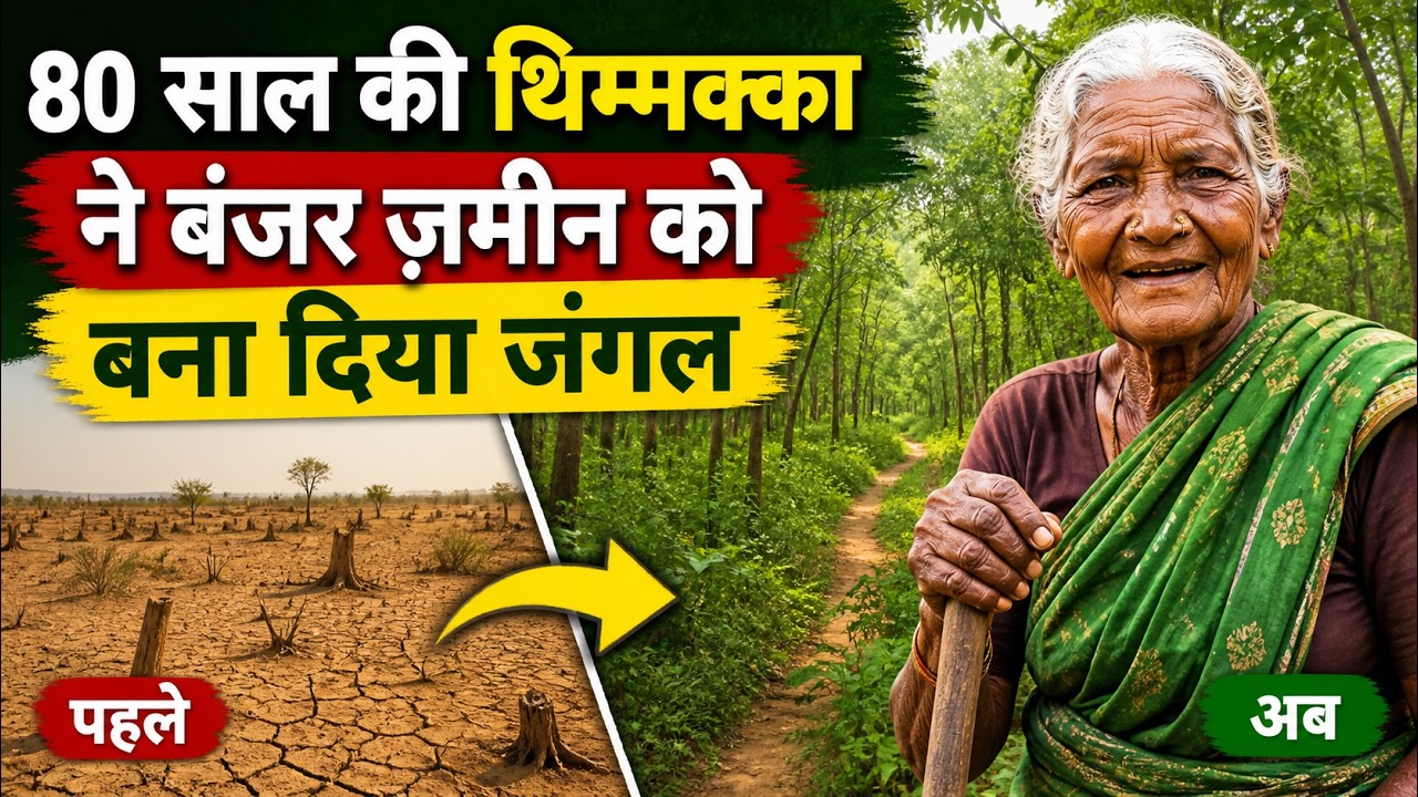 80-Year-Old Thimmakka Turned Barren Land Into a Forest | Inspiring Story of Thimmakka